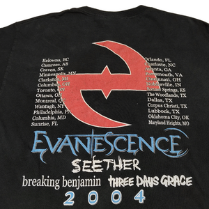 00's Evanescence seether breaking benjamin three days grace Rock Band 2004 tour tee