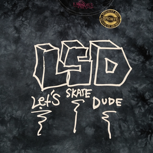 Krooked Deadstock LSD Let's Skate Dude tie dye tee