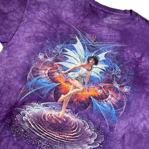 The Mountain Purple acid dyed fairy tee