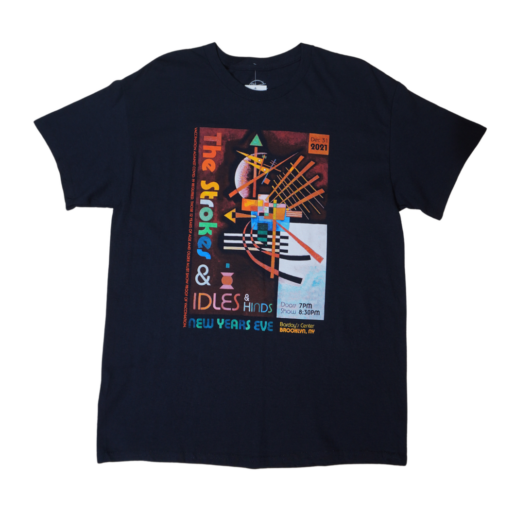 2021 The Strokes & Idles & Hinds New Year Eve tee