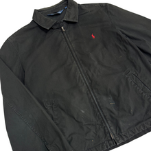 Load image into Gallery viewer, Polo black harrington jacket
