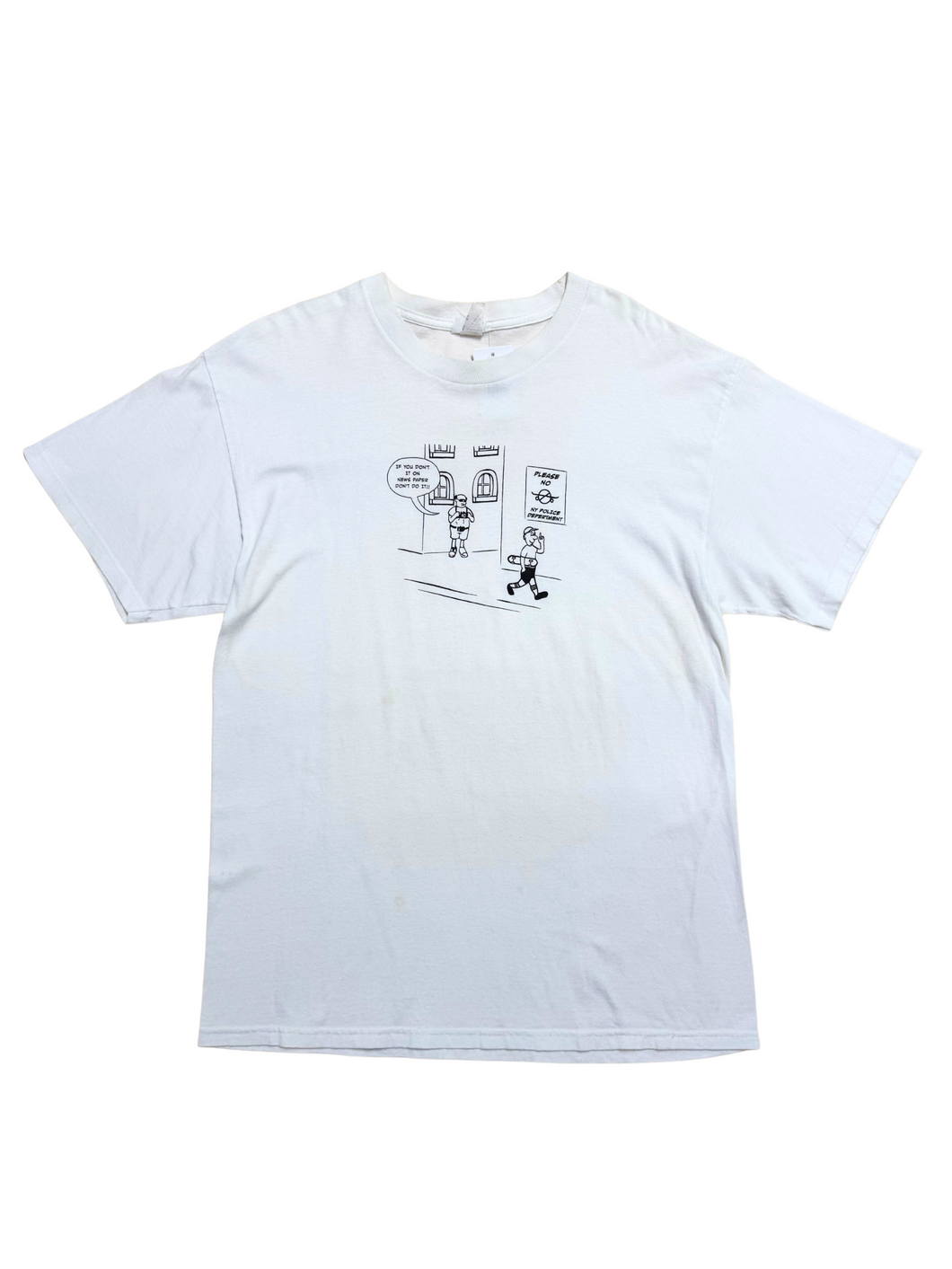 Plesase no skateboarding tee