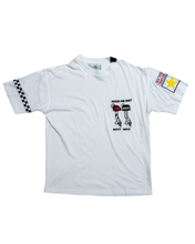 Load image into Gallery viewer, 90s Motor For Race Embroidery white tee
