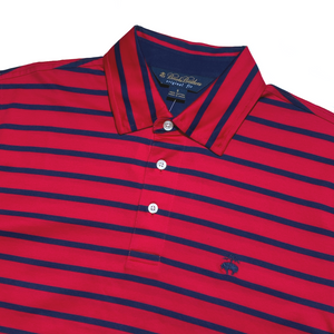 Brooks Brother red stripes polo shirt
