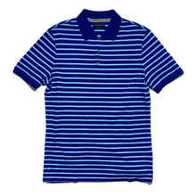 Load image into Gallery viewer, Banana Republic blue stripes polo shirt⁠
