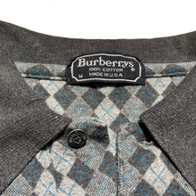 Load image into Gallery viewer, Burberry diamond pattern L/S polo shirt⁠
