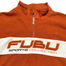 Load image into Gallery viewer, Y2K Fubu Sports Collection Fleece half zip ⁠
