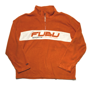 Y2K Fubu Sports Collection Fleece half zip ⁠