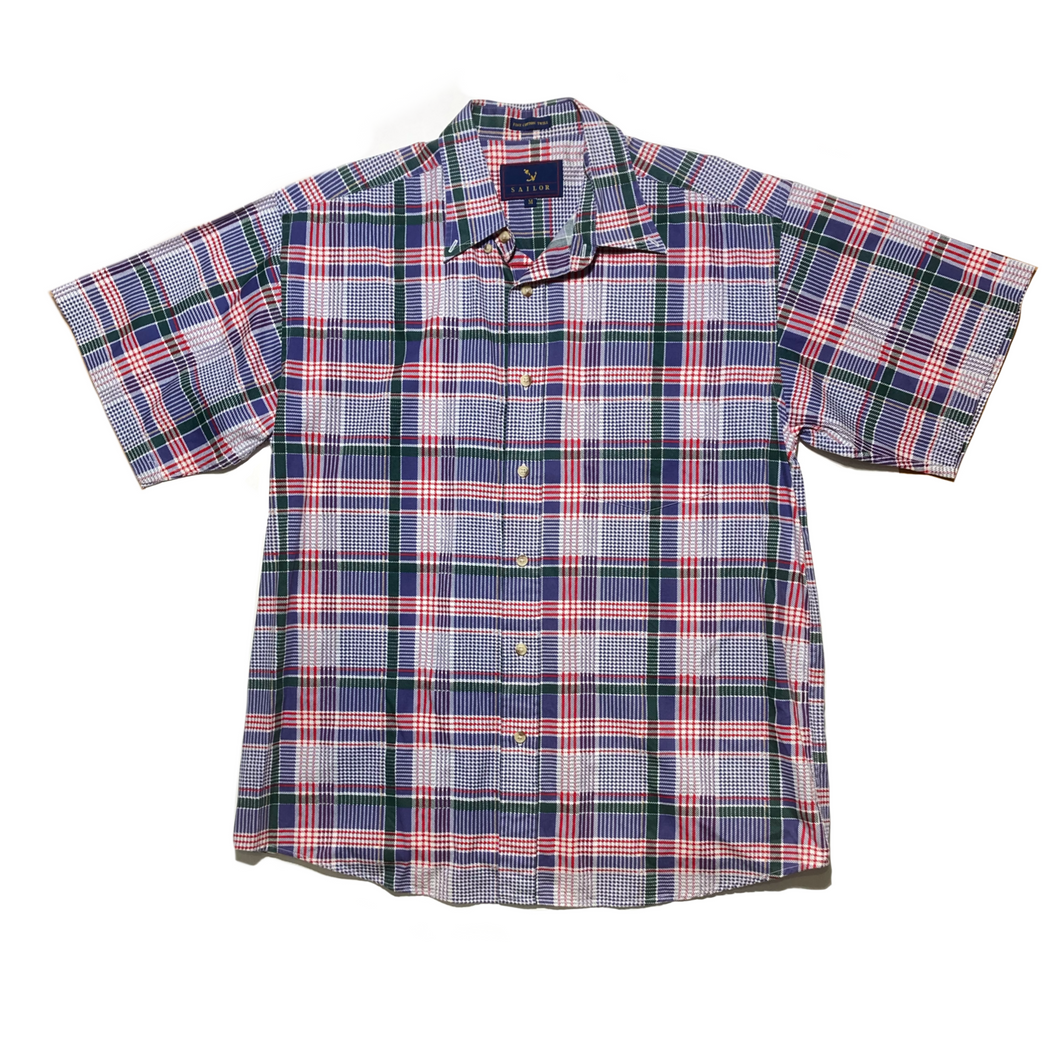 Sailor Fine Cotton Twill Checker Shirt⁠