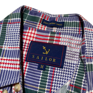 Sailor Fine Cotton Twill Checker Shirt⁠
