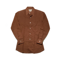 Load image into Gallery viewer, 70s Made in Hong Kong Brown Shirt
