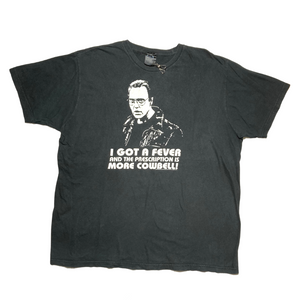 Christopher Walken 2007 Comedy sketch for Saturday Night Live famous quote" I got a fever and prescription is more cowbell" tee⁠